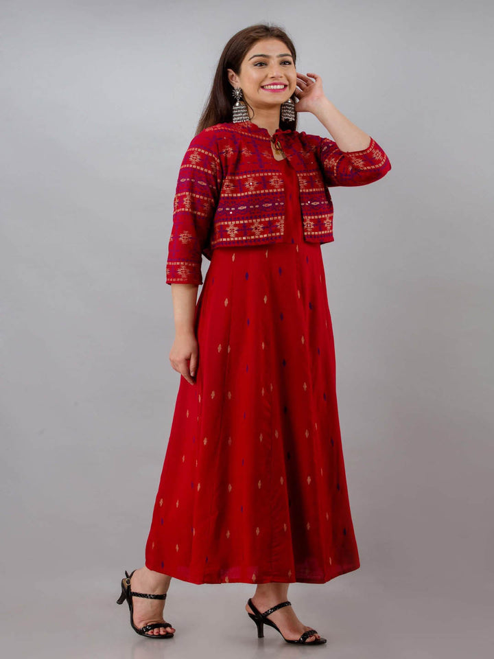 Anarkali Kurta And Detachable Jacket