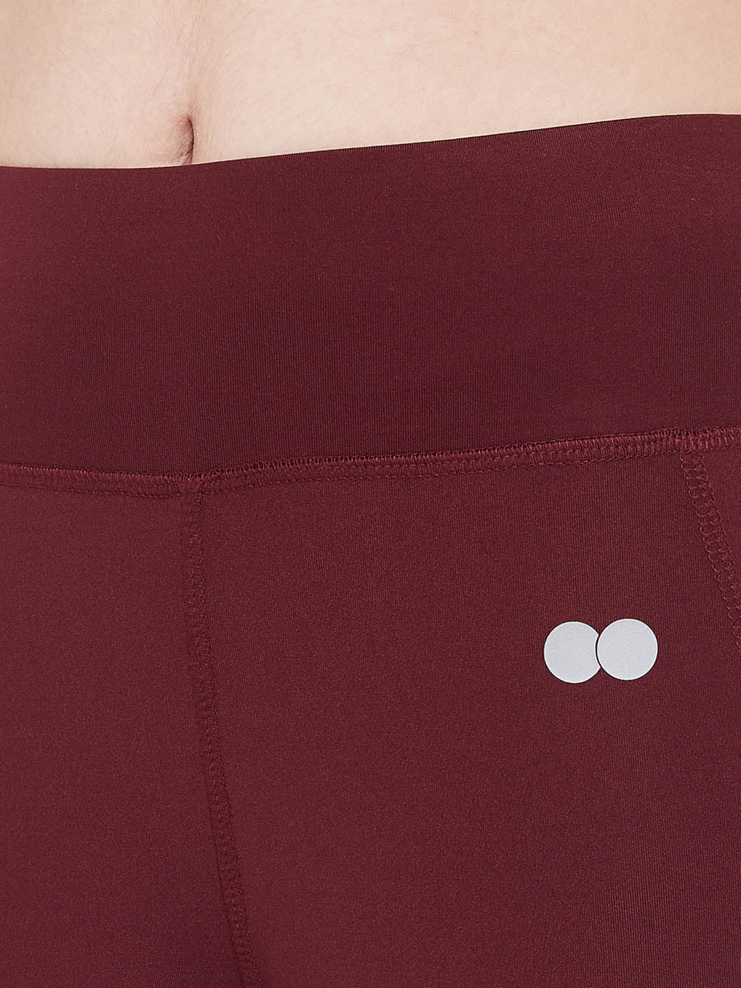 High Rise Activewear Tights In Maroon