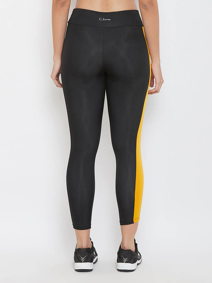 Activewear Ankle Length Tights In Black