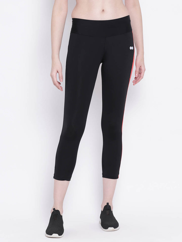 Active Ankle Length Tights In Black