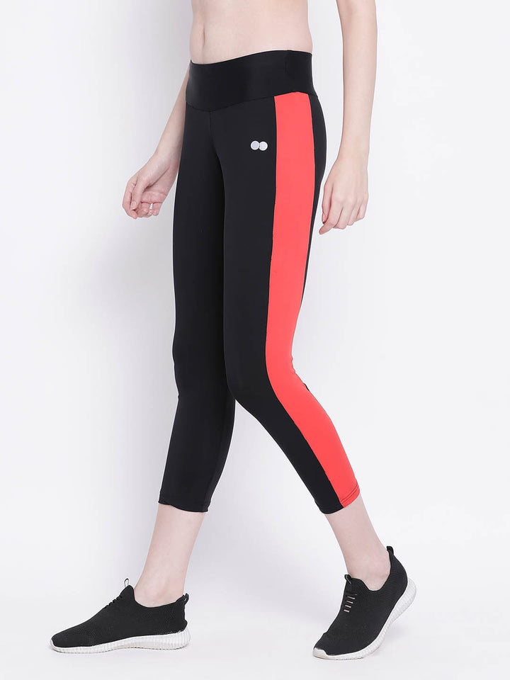 Active Ankle Length Tights In Black