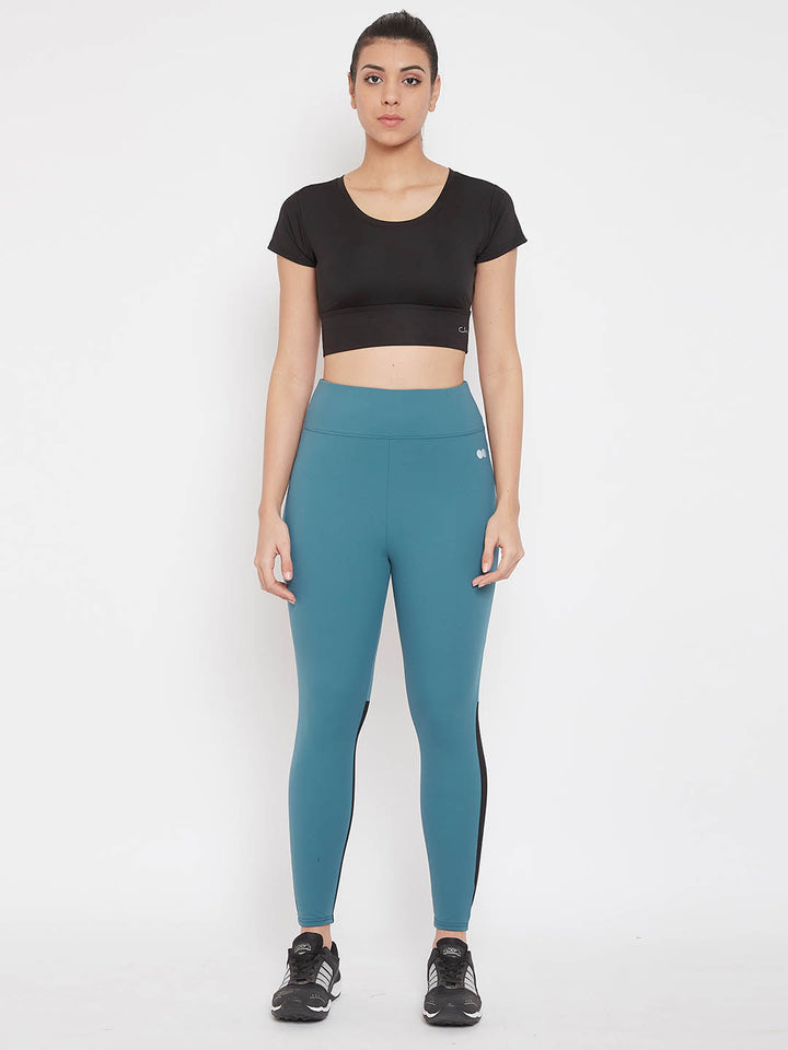 Active Ankle-Length Tights In Blue