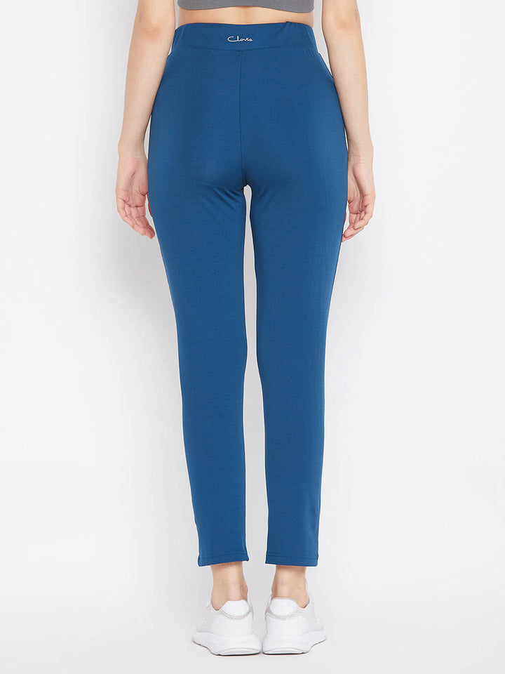 Activewear Ankle Length Tights In Blue