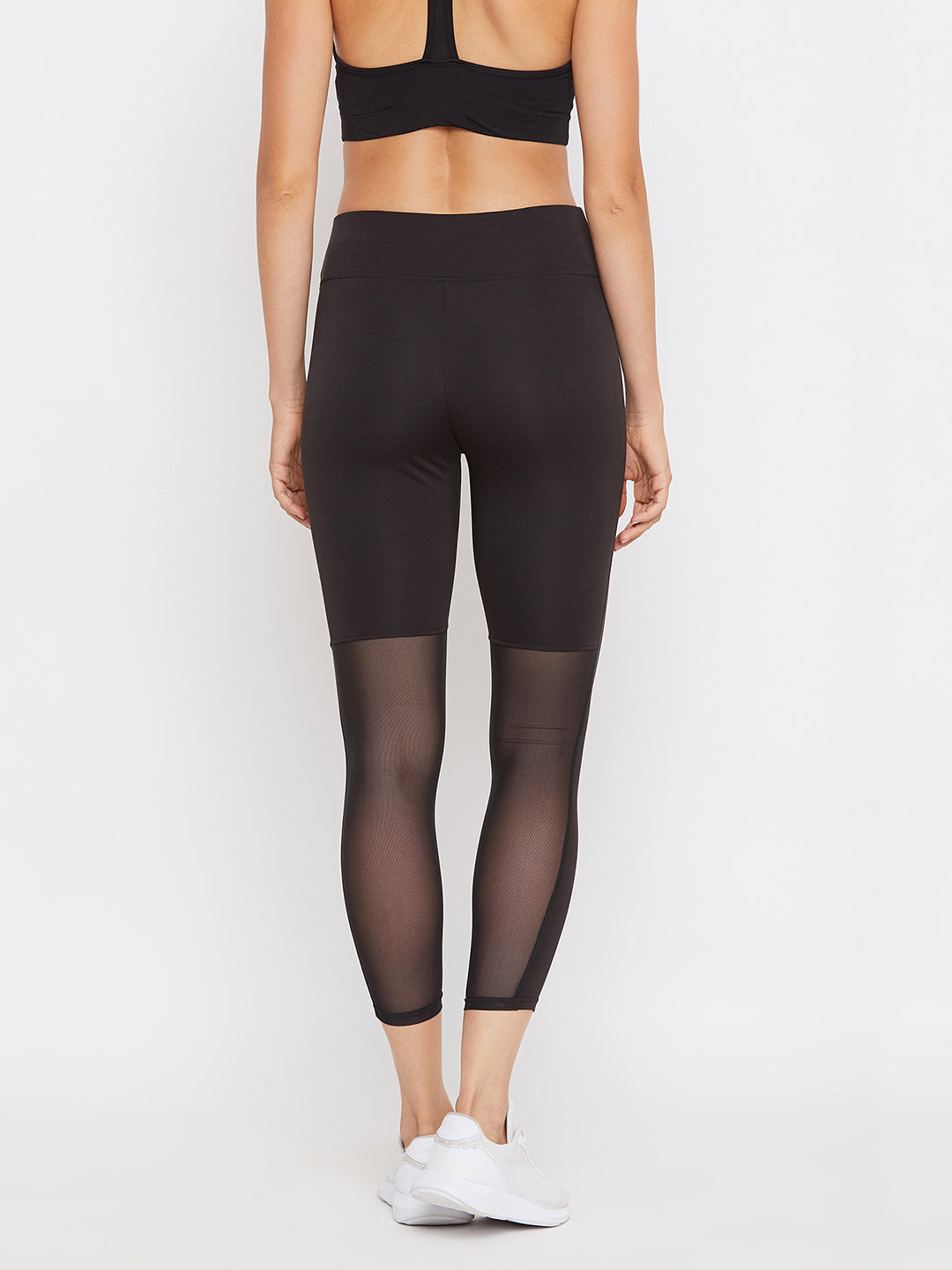 Activewear Ankle Length Tights In Black