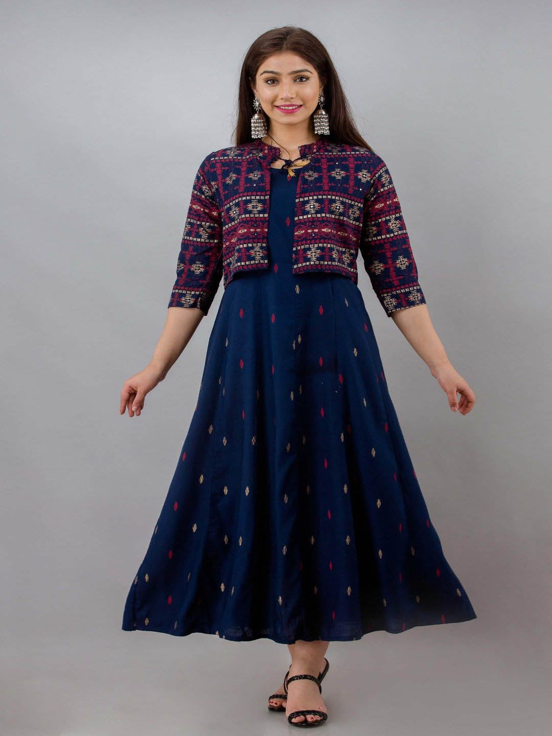 Anarkali Kurta And Detachable Jacket