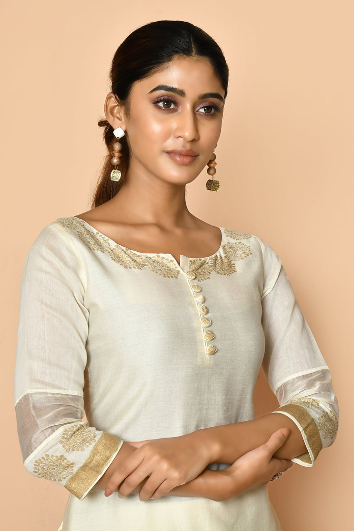 ZERESOUQ-Ayoola-Flora-Ivory-Maheshwari-Silk-Kurta-Set