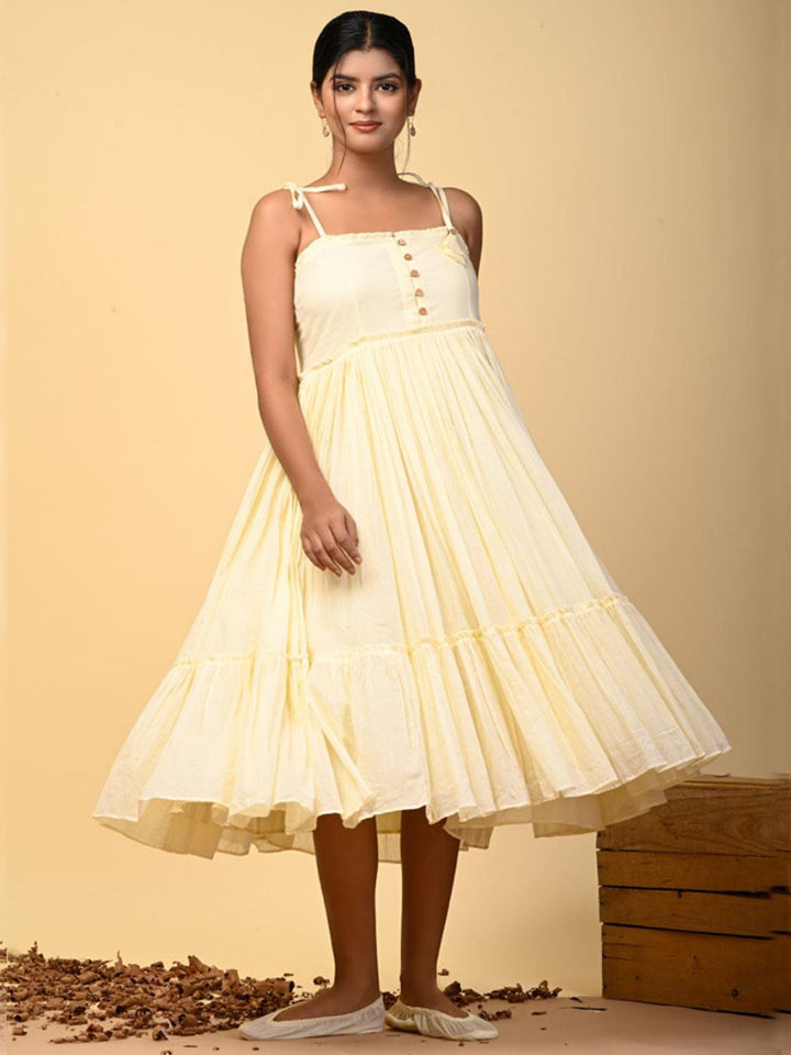 Banana-Bells-Yellow-Tiered-Dress