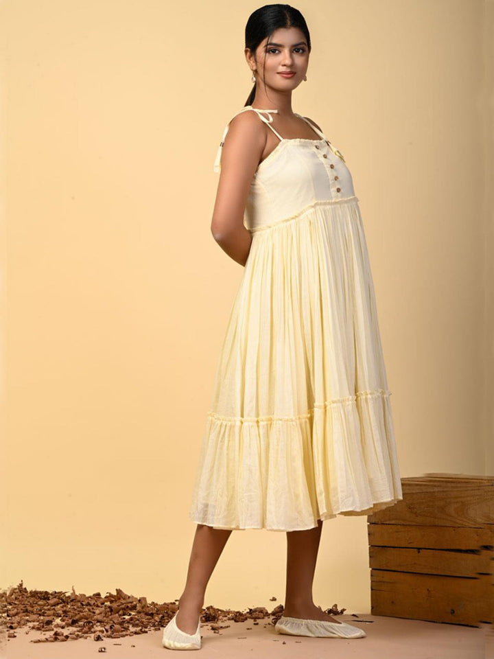 Banana-Bells-Yellow-Tiered-Dress