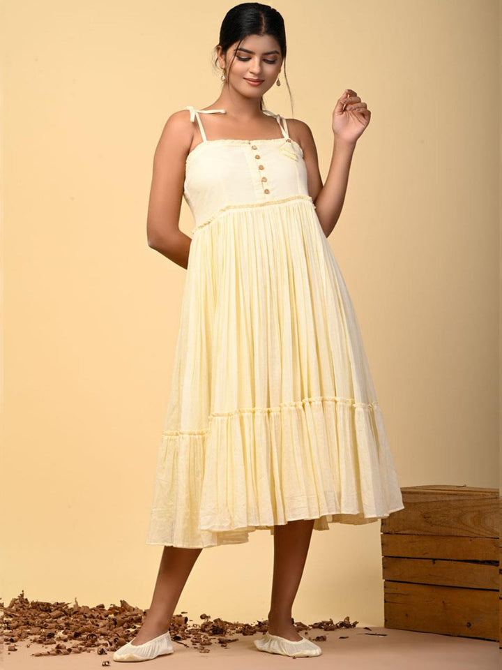 Banana-Bells-Yellow-Tiered-Dress