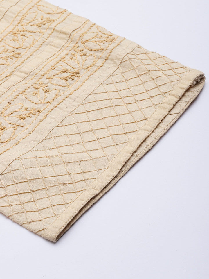 Beige-Cotton-Chikankari-Sustainable-Trousers
