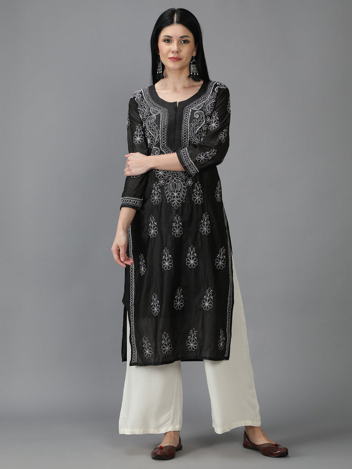 Black-Chanderi-Kurta-in-White-Embroidery