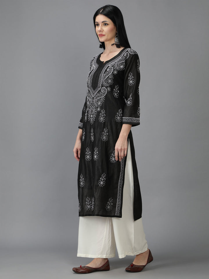Black-Chanderi-Kurta-in-White-Embroidery