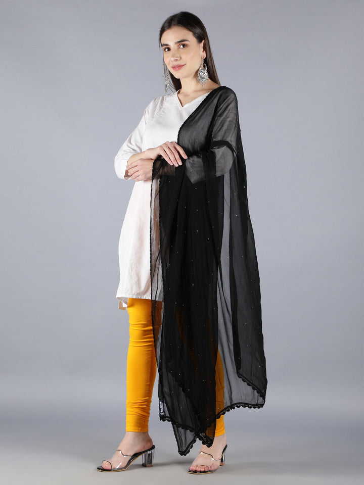 Black-Dupatta-With-Muqaish-Embellished