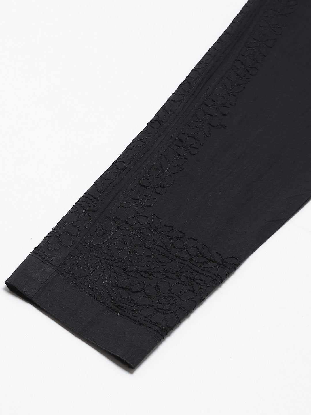 Black-Lucknow-Chikankari-Sustainable-Trousers