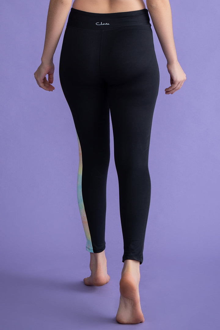 Black Snug-Fit Active Ankle-Length Tights