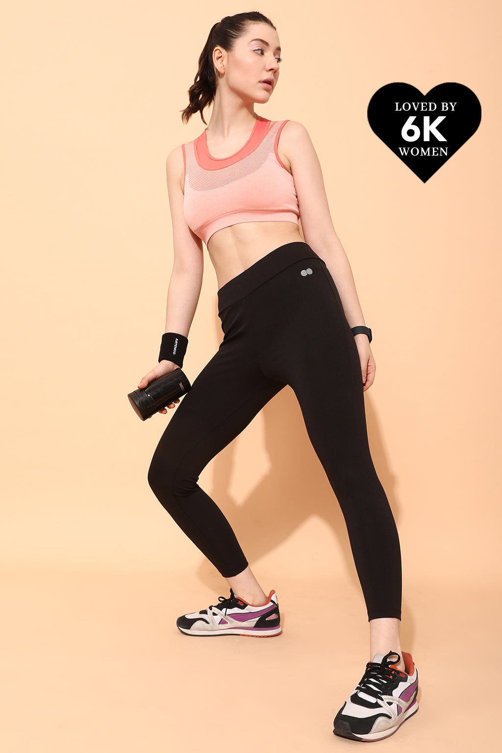 Black Snug-Fit High-Rise Active Tights