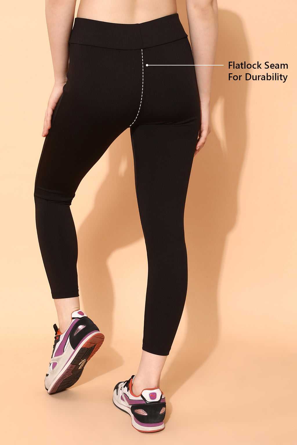 Black Snug-Fit High-Rise Active Tights