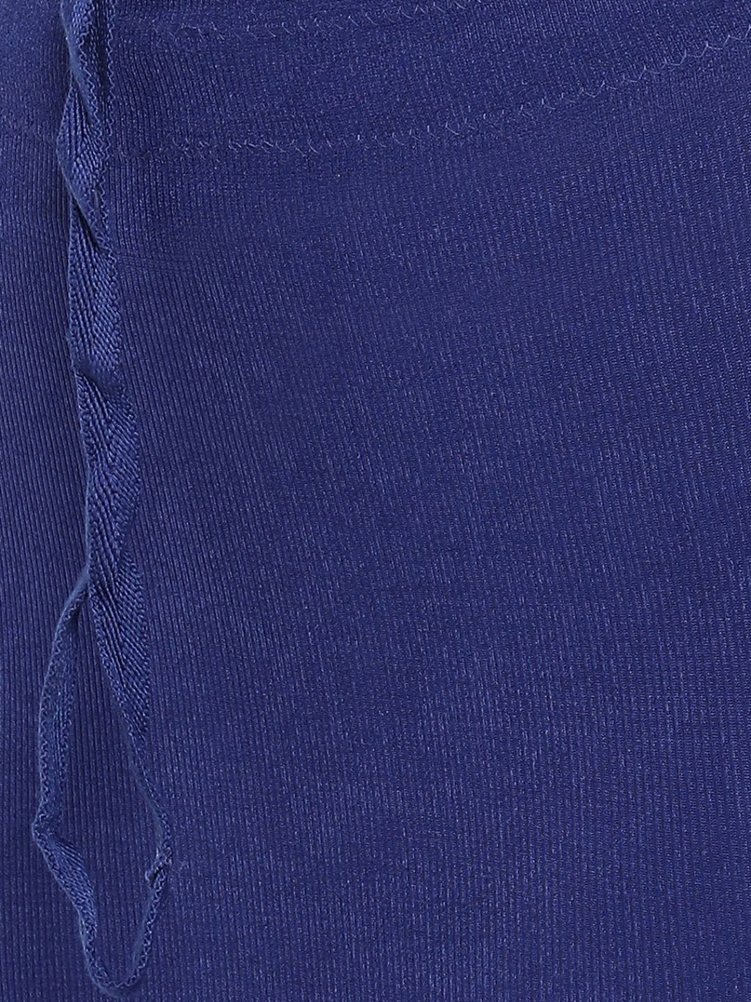 Blue Spandex Saree Shapewear with Drawstring
