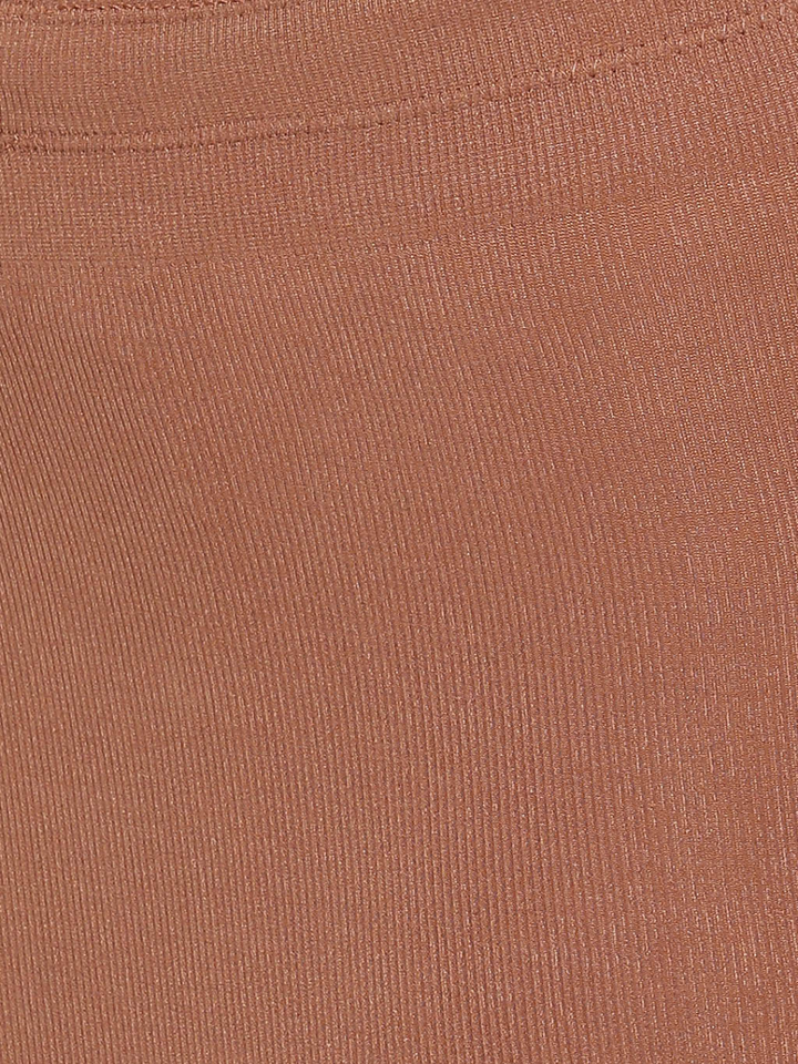Brown Spandex Saree Shapewear with Drawstring