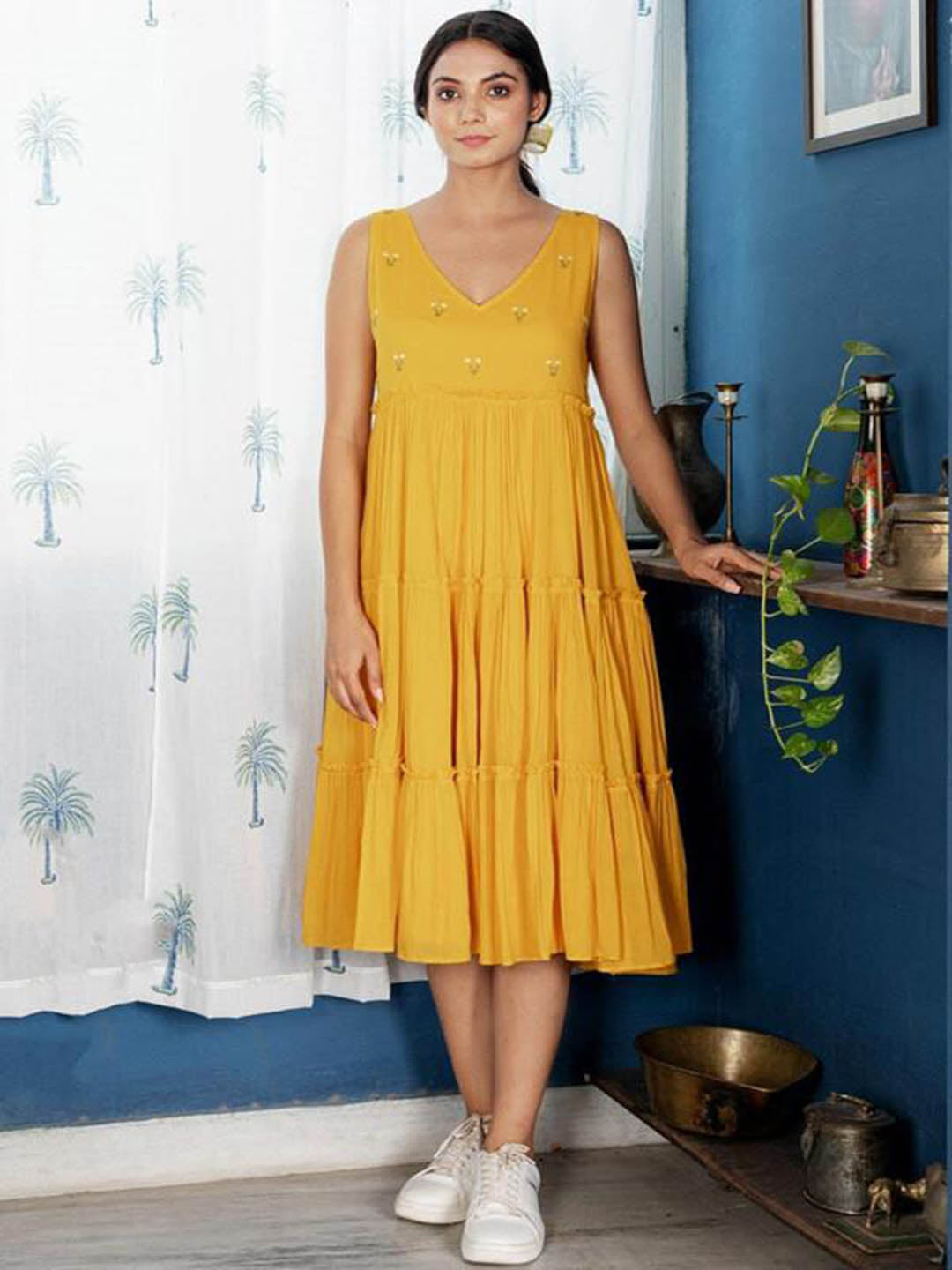 Butterscotch-Notch-Dress