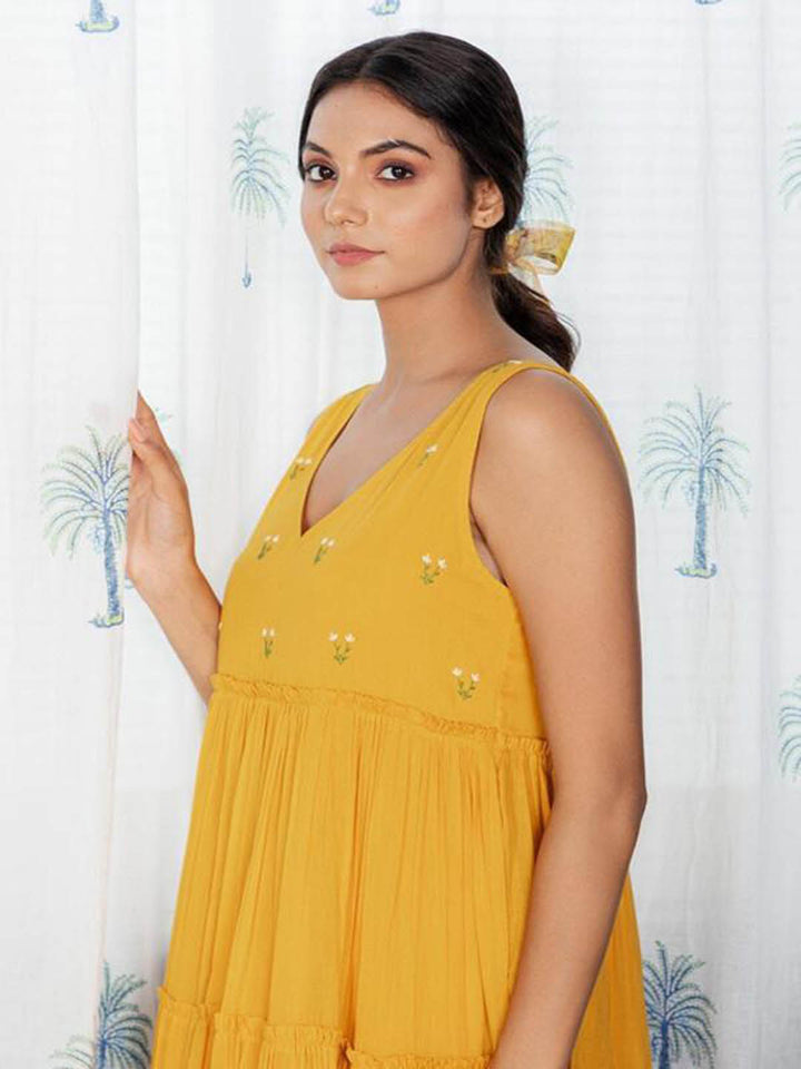 Butterscotch-Notch-Dress