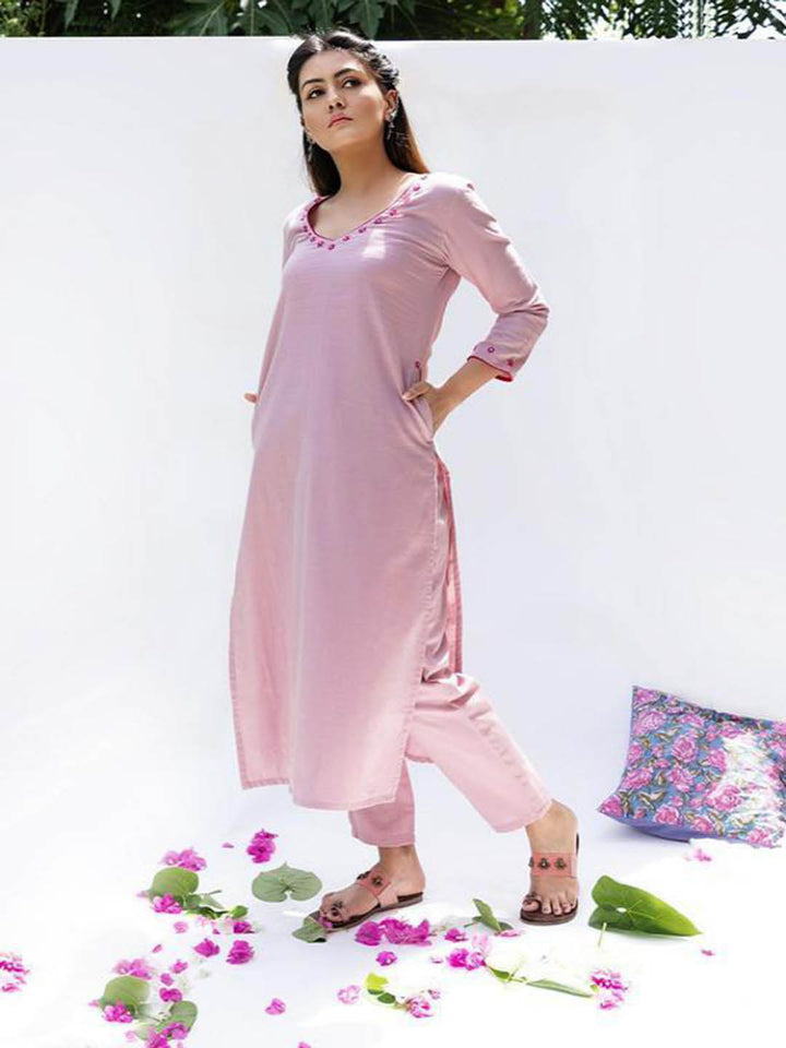 Gulabi-Straight-Kurta-And-Pants-(Set-Of-3)