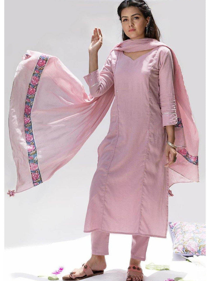 Gulabi-Sequence-Kurta-&-Pant-Set-(Set-Of-3)