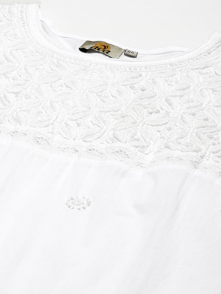 Cotton-Embroidered-Handloom-Kurti-In-White