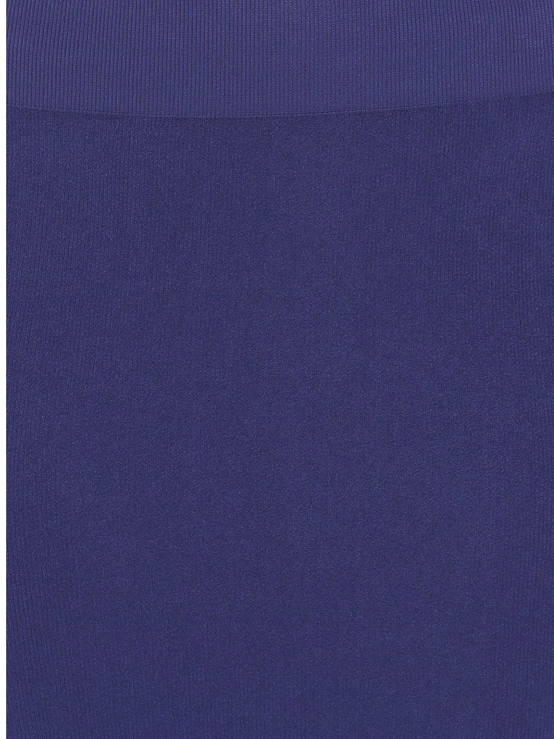 Dark Blue Spandex Side Slit Saree Shapewear
