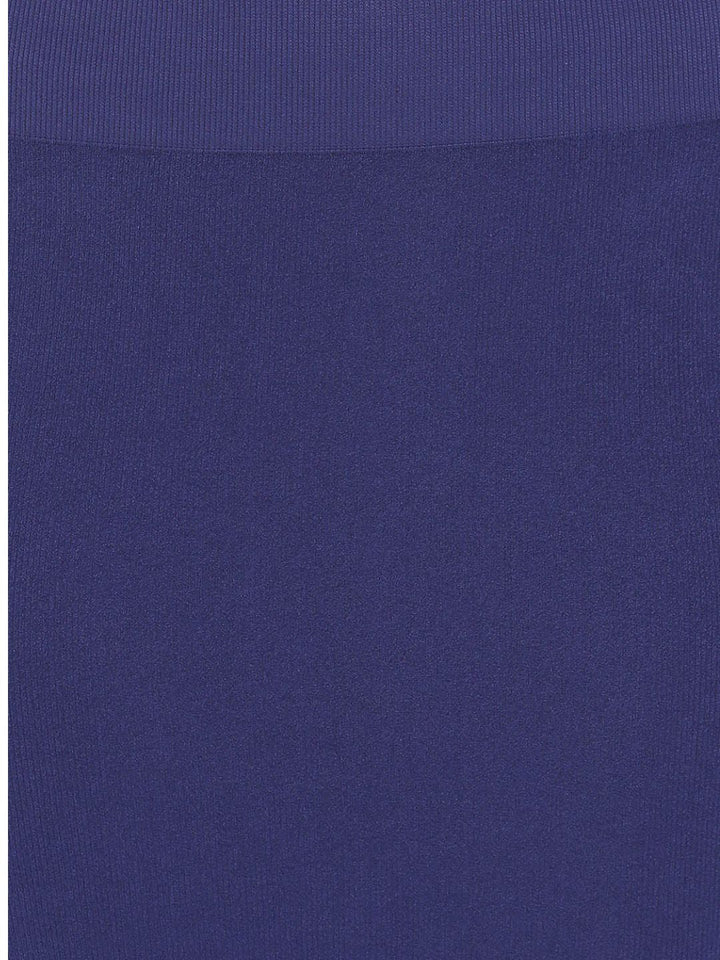 Dark Blue Spandex Side Slit Saree Shapewear