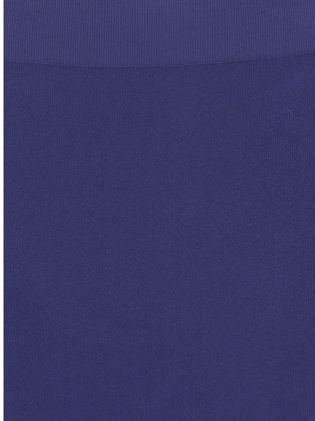 Dark Blue Spandex Side Slit Saree Shapewear