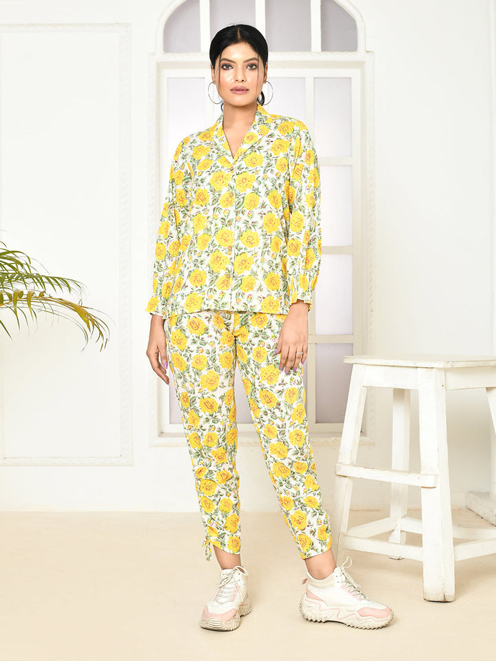 ZERESOUQ-Elaura-Cotton-Hand-Printed-Lapel-Collared-Co-Ord-Set