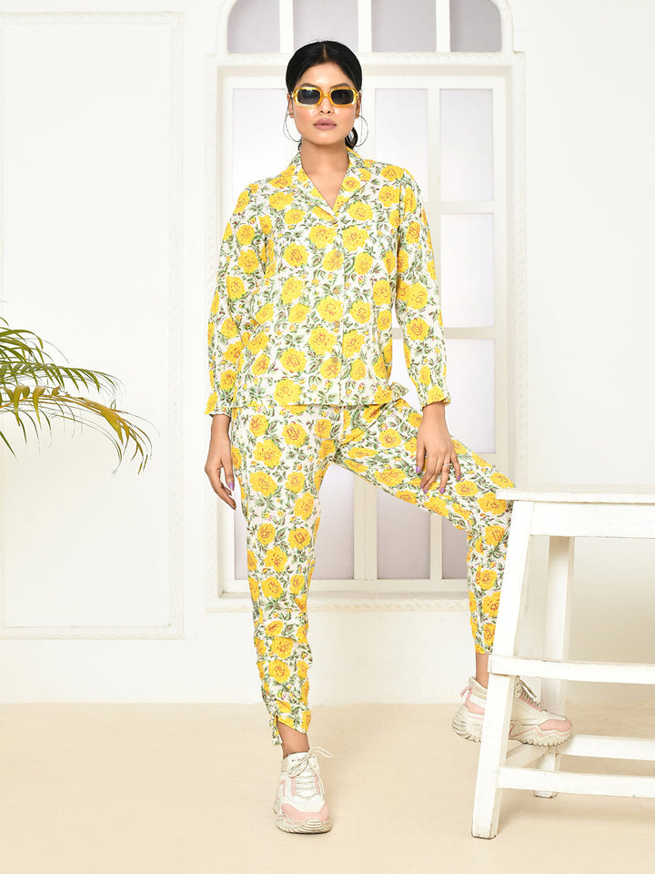 ZERESOUQ-Elaura-Cotton-Hand-Printed-Lapel-Collared-Co-Ord-Set