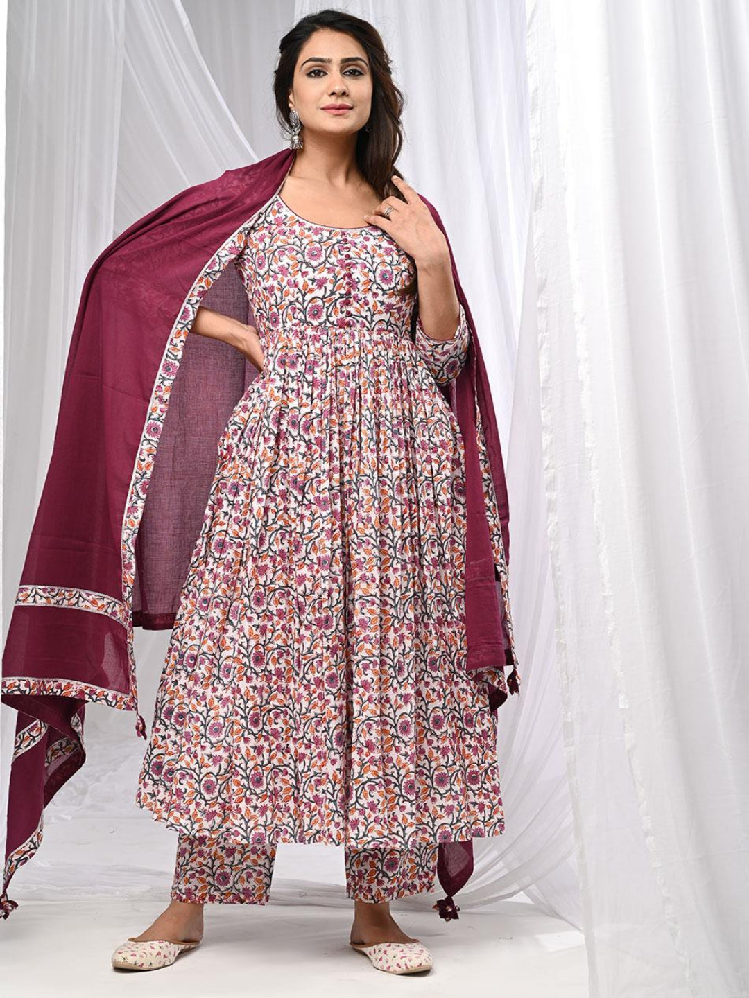 Fulwari-Anarkali-Kurta-Set-With-Dupatta