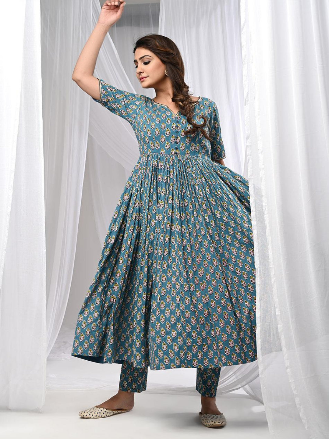 Fulwari-Blue-Anarkali-Kurta-Set-With-Dupatta