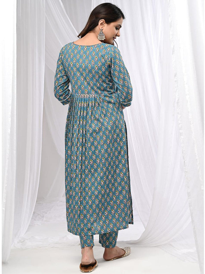 Fulwari-Blue-Cross-Kurta-Set-With-Dupatta