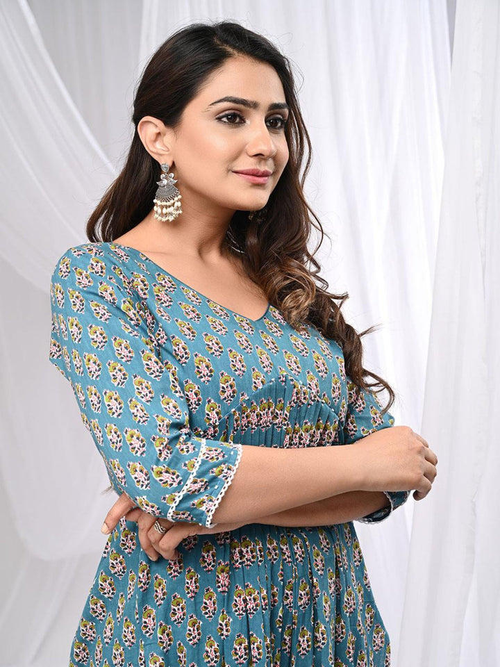 Fulwari-Blue-Cross-Kurta-Set-With-Dupatta