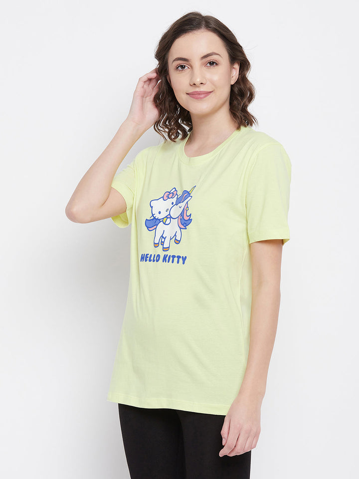 Graphic-Print-Sleep-T-Shirt-In-Light-Yellow
