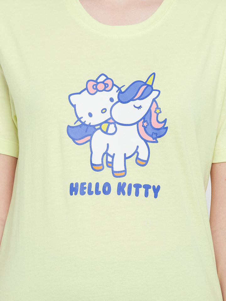 Graphic-Print-Sleep-T-Shirt-In-Light-Yellow