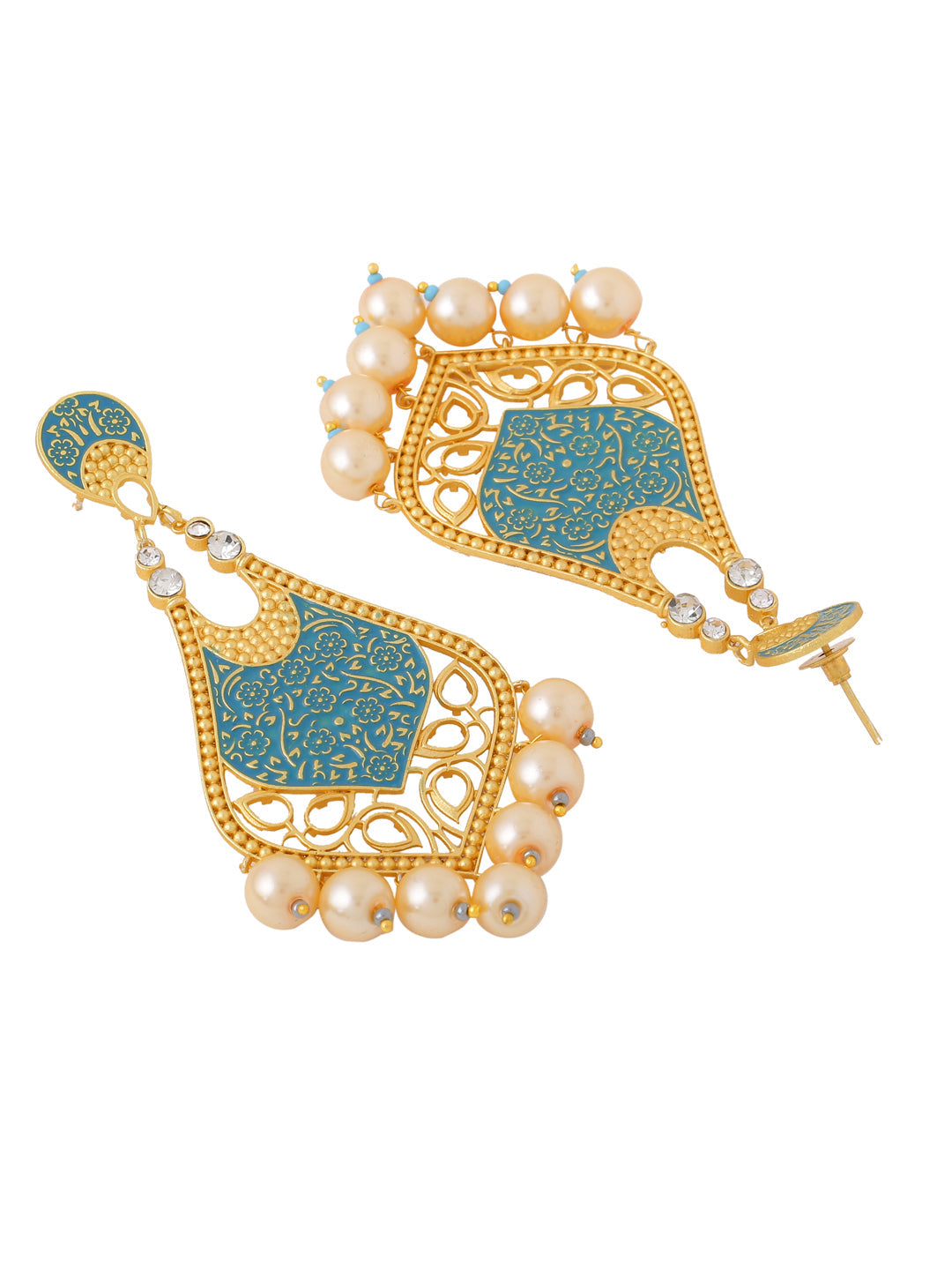 Green-Gold-Matte-Brass-Drop-&-Danglers
