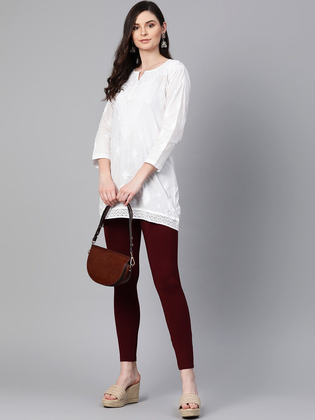 Hand-Embroidered-White-Chikan-Top