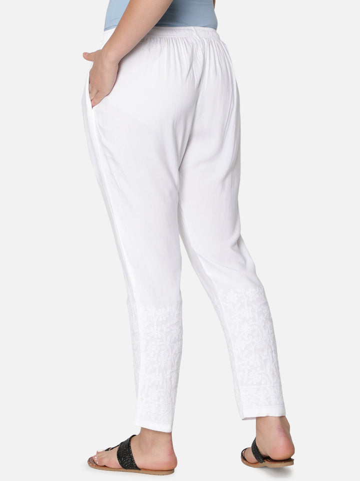 Hand-Embroidered-White-Cotton-Palazzo