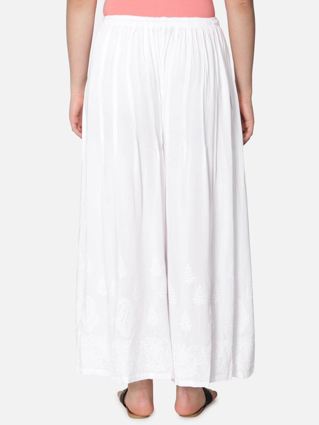 Hand-Embroidered-White-Cotton-Shararas