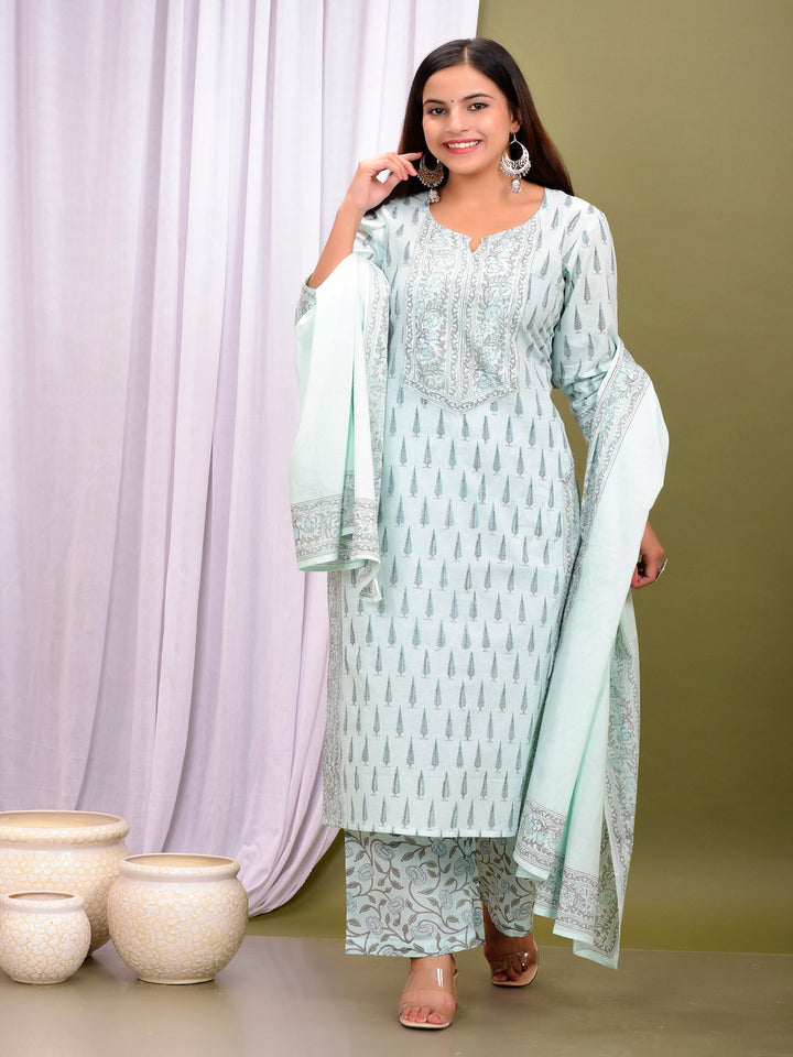 Ice Blue Full Suit Set