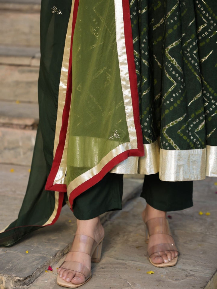 Kamangari-Moss-Green-Anarkali-Suit-&-Dupatta