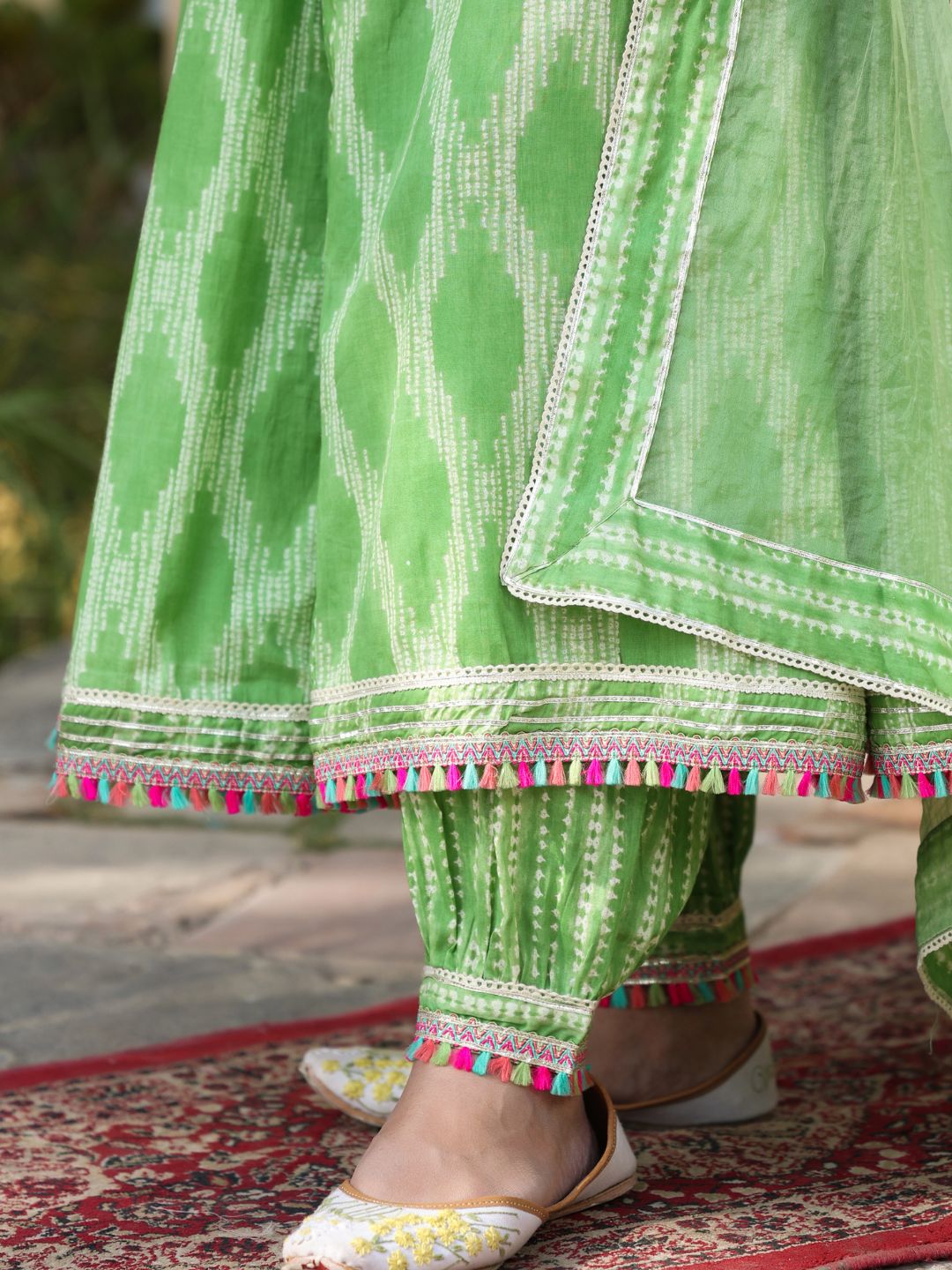 Kanizah-Green-Cotton-Anarkali-Suit-&-Dupatta