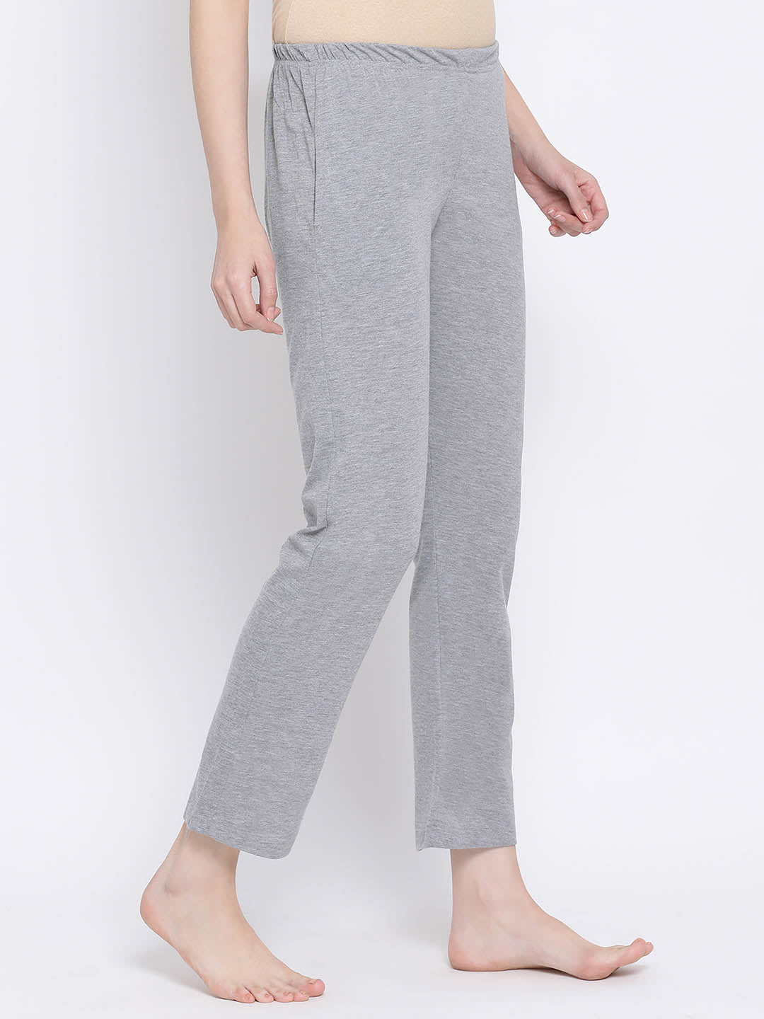 Pyjama With Elastic Waistband In Grey
