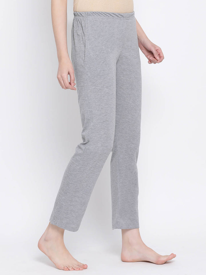 Pyjama With Elastic Waistband In Grey