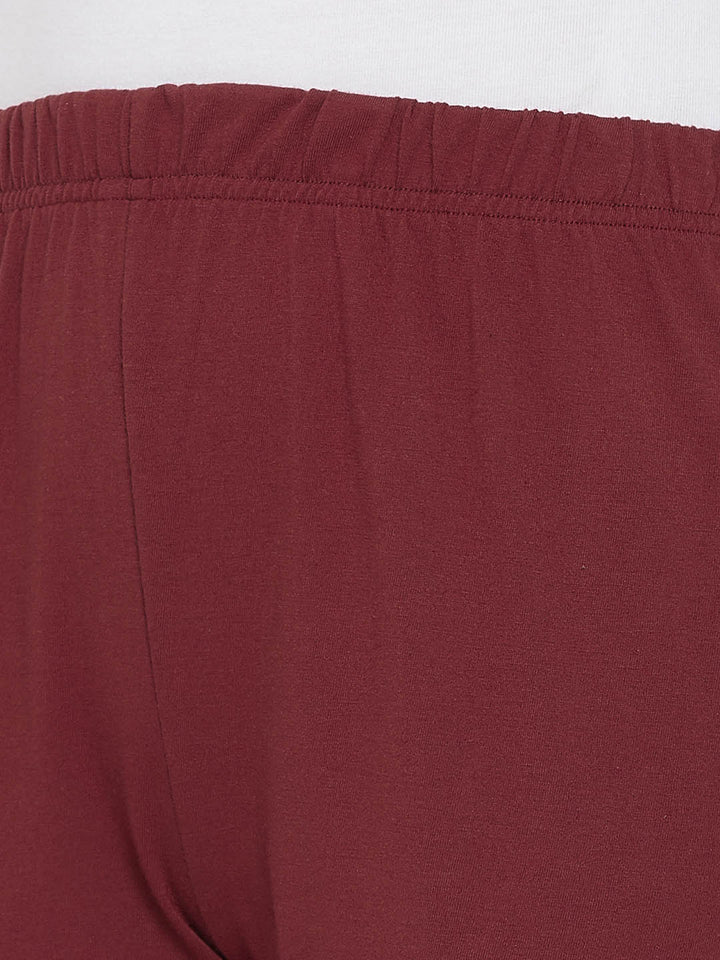 Chic Basic Pyjama In Maroon
