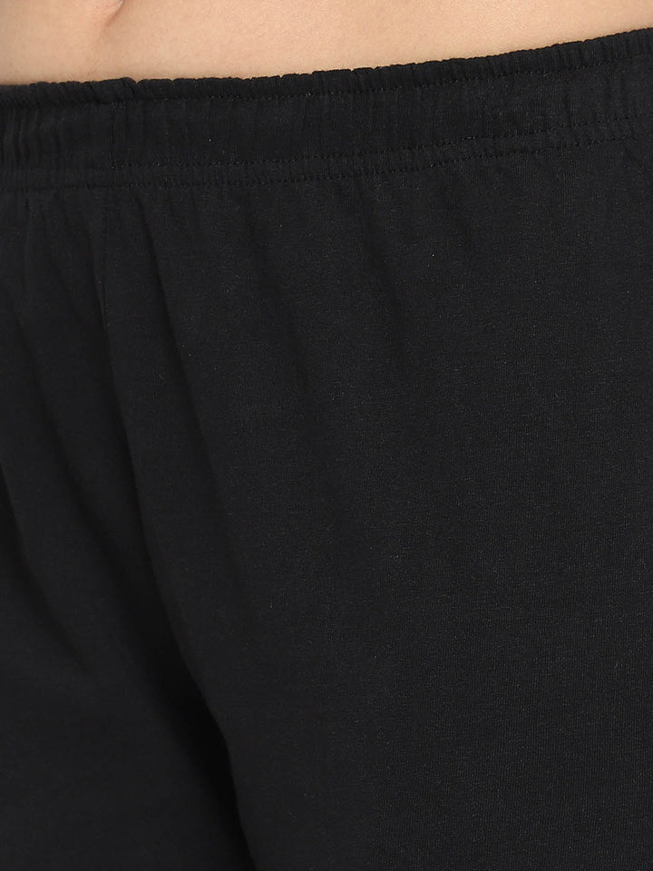 Cotton Pyjama In Black